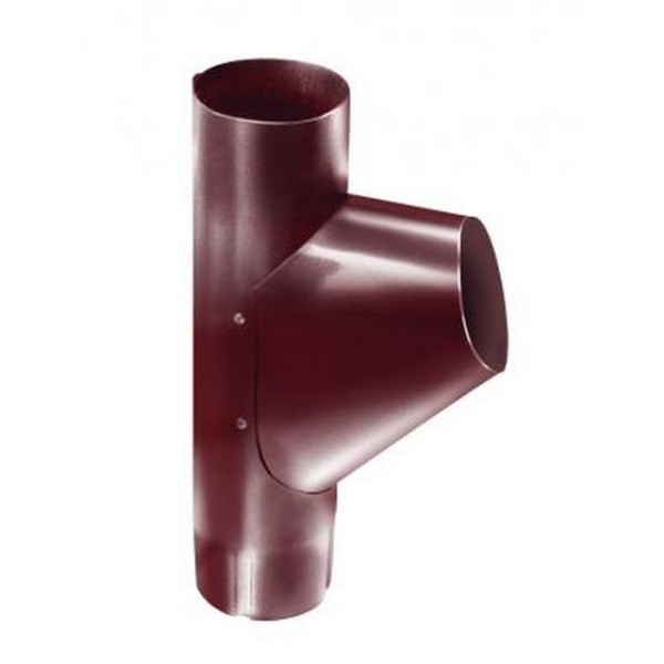 Водосток Grand Line 125x90 – Тройник трубы RAL 3005 купить в Москве