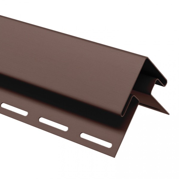 Угол внешний (наружный) для сайдинга, коричневый купить в Москве