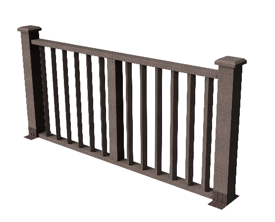 Ограждения декоративное ДПК GRINDERDECO Бруклин венге купить в Москве