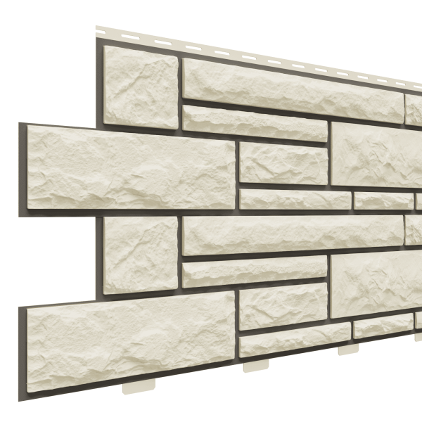 Фасадная панель Доломит, Брусчатка Доломит Слоновая кость (2м) купить в Москве