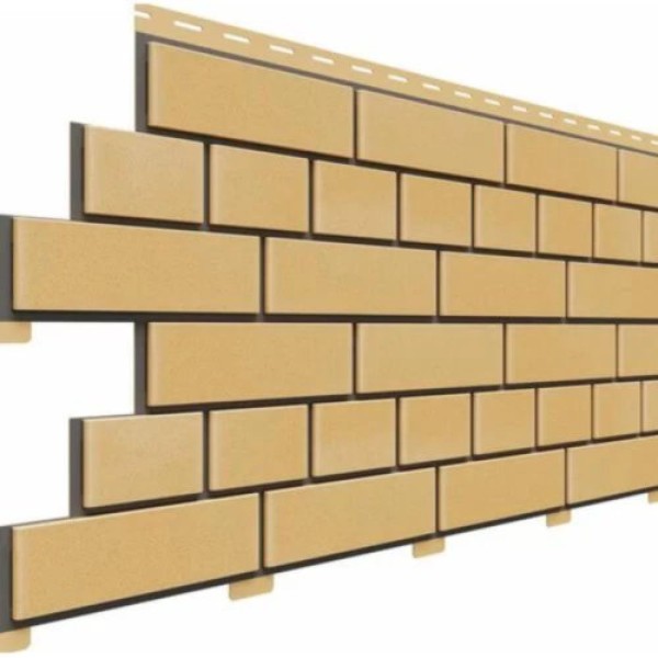 Фасадная панель Доломит Кирпич, Желтый купить в Москве