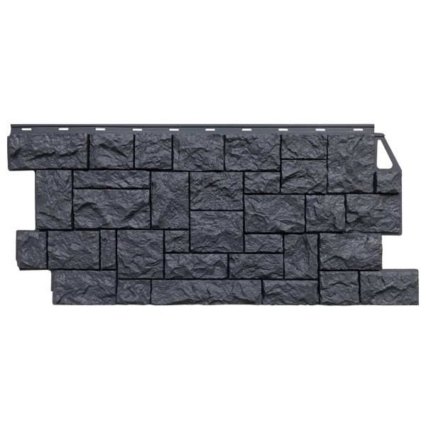 Фасадная панель FineBer, Камень Дикий, Асфальт купить в Москве