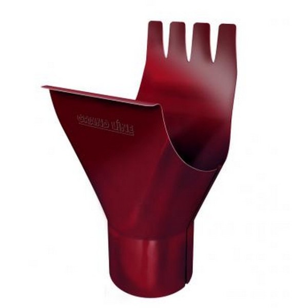 Водосток Grand Line 125x90 – Воронка желоба RAL 3005 купить в Москве