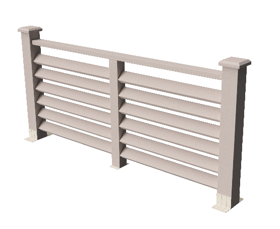 Ограждения декоративное ДПК GRINDERDECO Босфор выбеленый дуб купить в Москве