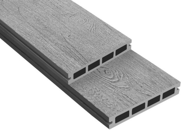 Террасная доска ДПК Outdoor 3D NEVADA/CALIFORNIA серая купить в Москве