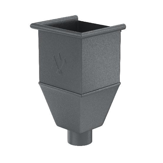 Водосток Aquasistem, Система 125/90 - Воронка_водосборная удлиненая RR 23 Маренго matt купить в Москве