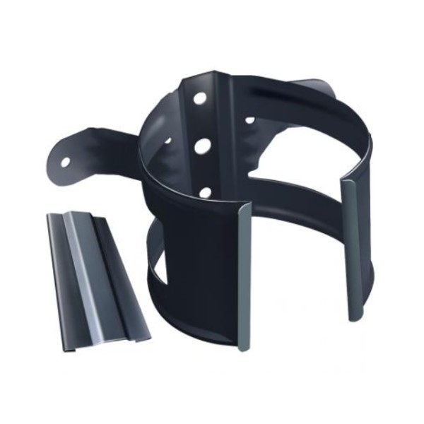 Водосток Grand Line 125x90 – Хомут трубы (на дерево) RAL 7024 купить в Москве