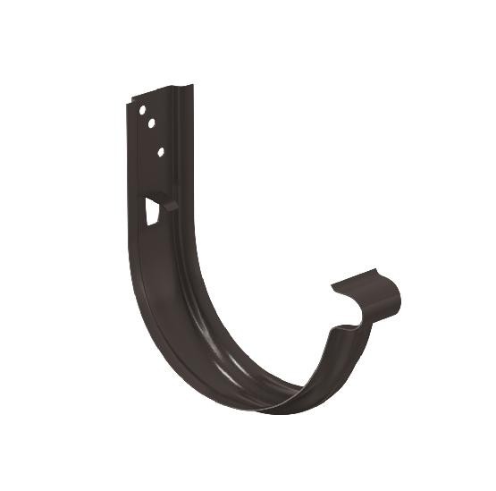 Водосток Aquasistem, система 150/100 - Крюк крепления желоба универсальный RR 32 Тёмно-Коричневый купить в Москве