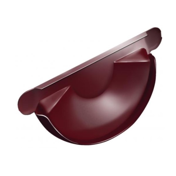 Водосток Grand Line 125x90 – Заглушка желоба RAL 3005 купить в Москве