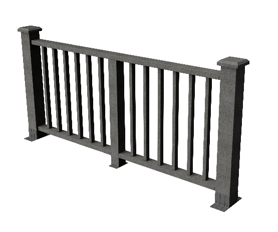 Ограждения декоративное ДПК GRINDERDECO Альма серый базальт купить в Москве