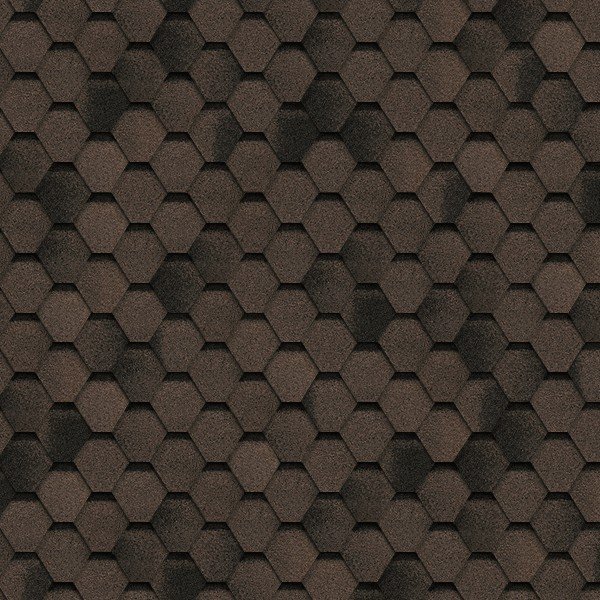 Гибкая черепица Shinglas, серия Финская,коллекция Соната – Коричневый купить в Москве