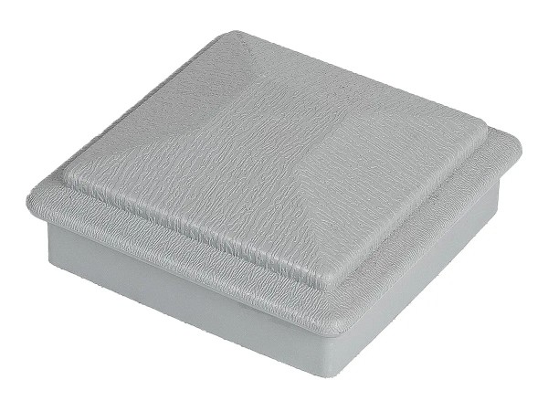 Крышка верхняя фигурная ПВХ для столба Deckart 100х100 Серый купить в Москве