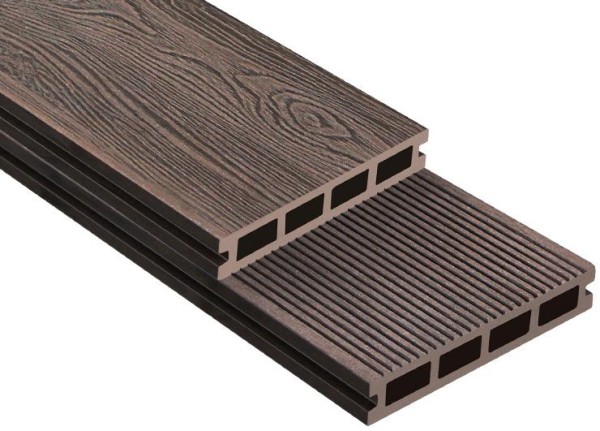 Террасная доска ДПК Outdoor 3D NEVADA/Вельвет коричневая микс купить в Москве