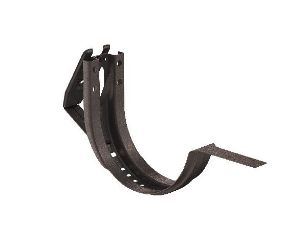 Водосток Aquasistem, Система 150/100 - Крюк крепления желоба короткий регулируемый RR 32 Тёмно-коричневый matt купить в Москве