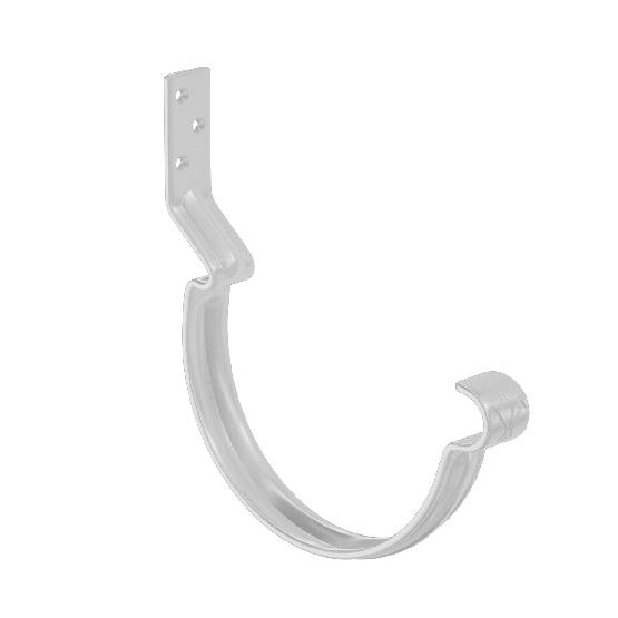 Водосток Aquasistem, система 150x100 - Крюк крепления желоба короткий RR 20 Мраморно-белый купить в Москве