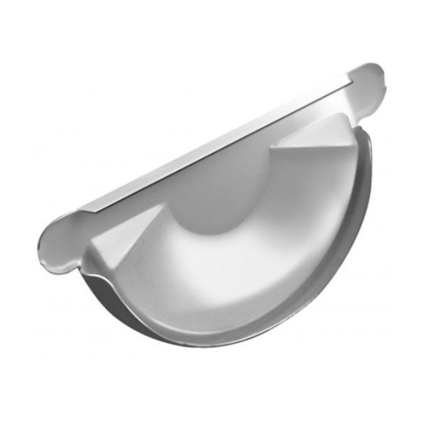 Водосток Grand Line 150x100 – Заглушка желоба RAL 9003 купить в Москве