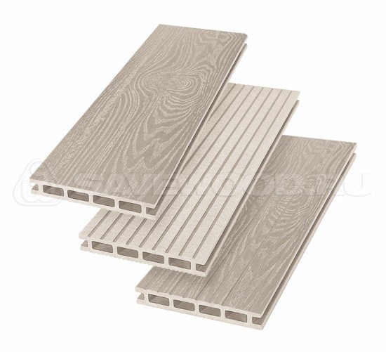 Террасная доска из ДПК SW Carpinus (T) — двухсторонняя бежевый купить в Москве