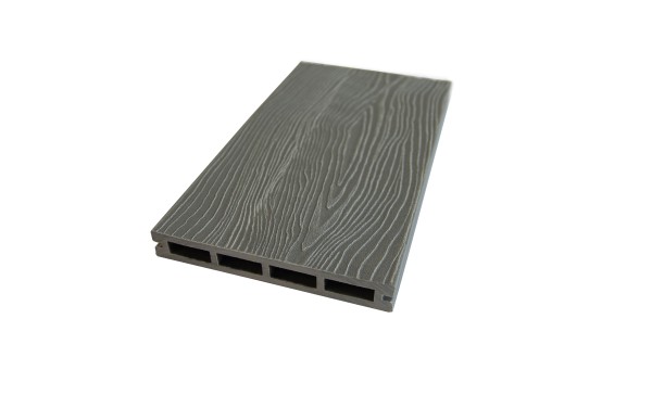 Террасная доская ДПК NanoWood Nature 3D (20мм) пустотелая Серый купить в Москве