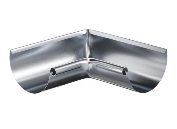 Водосток Aquasistem, Система 150/100 - Угол желоба внутренний оцинковка 90° купить в Москве