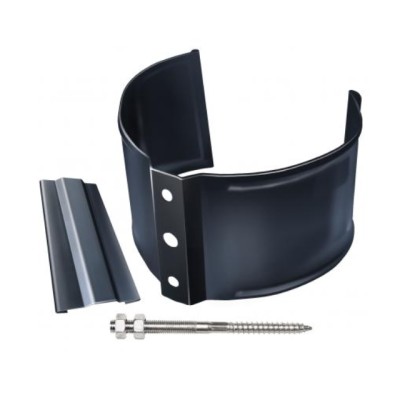 Водосток Grand Line 150x100 – Хомут трубы (на камень) RAL 7024