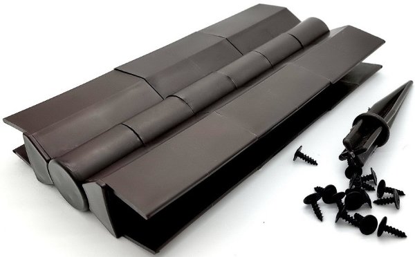 Угловой элемент поворотный, пластиковый от 60° до 300° для доски 225х30 мм из ДПК Чёрный Holzhof купить в Москве