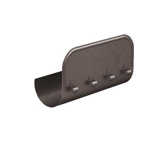 Водосток Aquasistem, Система 150/100 - Ограничитель перелива прямой RR 32 Тёмно-коричневый matt купить в Москве