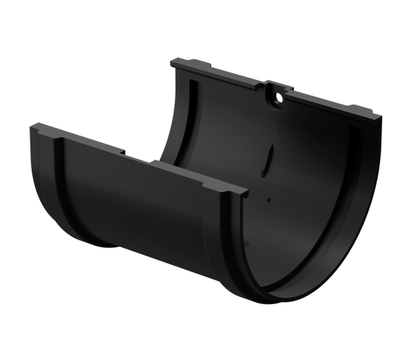 Соединитель желоба Docke Premium ПВХ - Карбон купить в Москве