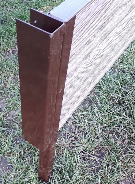 Угловой элемент металл, 90° для доски 300х30 мм Holzhof купить в Москве