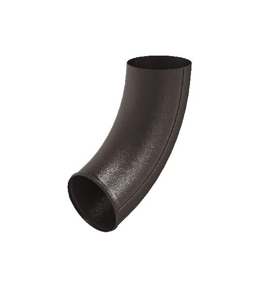 Водосток Aquasistem, Система 150/100 - Отвод трубы RR 32 Тёмно-коричневый matt купить в Москве