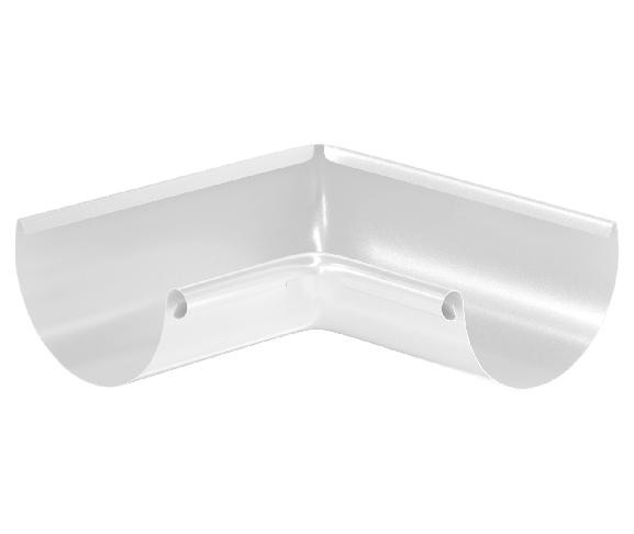 Водосток Aquasistem, система 150x100 - Угол желоба, внутренний 90° RR 20 Мраморно-белый купить в Москве