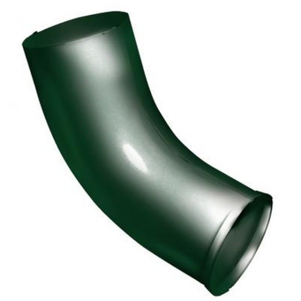 Водосток Grand Line 125x90 – Колено сливное RAL 6005 купить в Москве