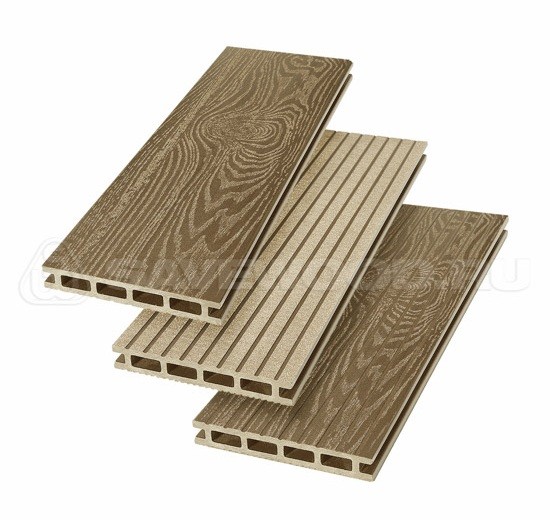 Террасная доска из ДПК SW Carpinus (T) — двухсторонняя тик купить в Москве