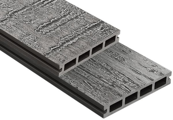 Террасная доска ДПК Outdoor 3D VIRGINIA/COLORADO темно-серая купить в Москве