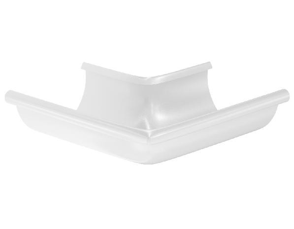 Водосток Aquasistem, система 150x100 - Угол желоба, наружный 90° RR 20 Мраморно-белый купить в Москве