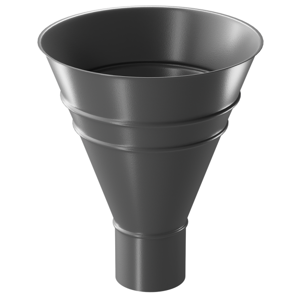 Воронка водосборная Döcke STAL PREMIUM, Графит купить в Москве