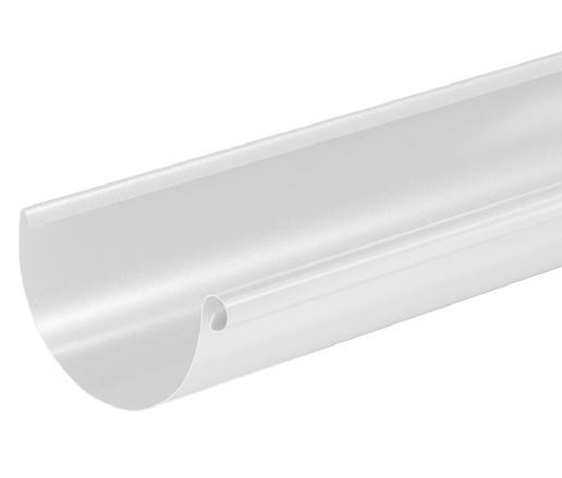 Водосток Aquasistem, система 125x90 - Водосточный желоб 3.00м RAL 9003 Белый купить в Москве