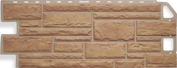 Цокольный сайдинг альта-профиль - коллекция "камень", бежевый купить в Москве