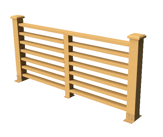 Ограждения декоративное ДПК GRINDERDECO Марсело песчаник купить в Москве