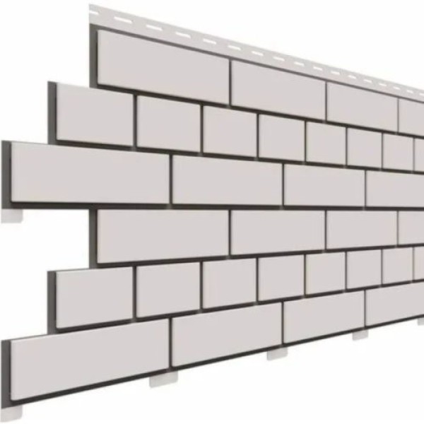 Фасадная панель Доломит Кирпич, Белый купить в Москве