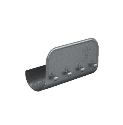 Водосток Aquasistem, Система 125/90 - Ограничитель перелива прямой RR 23 Маренго matt