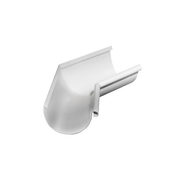 Водосток Grand Line 150x100 – Угол внутренний 135° RAL 9003 купить в Москве