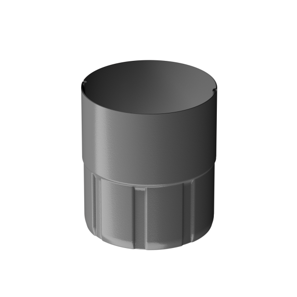Муфта соединительная для водостока Döcke STAL PREMIUM, Графит купить в Москве
