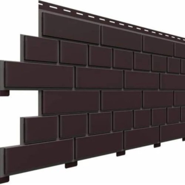 Фасадная панель Доломит Кирпич, Коричневый купить в Москве