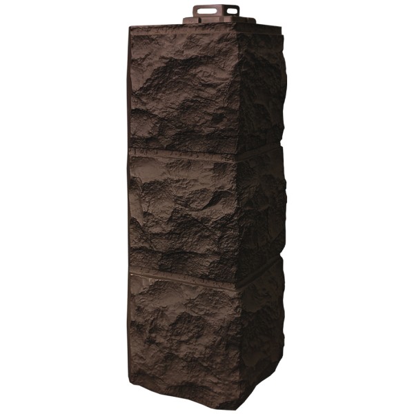 Угол Фасайдинг Серия «Доломит» Тёмно Коричневый купить в Москве