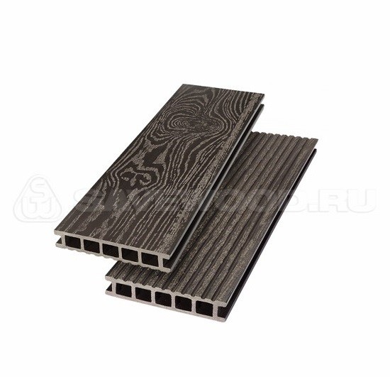Террасная доска  из ДПКSW Ornus тангенциальный распил темно-коричневый купить в Москве