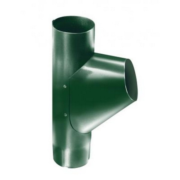 Водосток Grand Line 125x90 – Тройник RAL 6005 купить в Москве