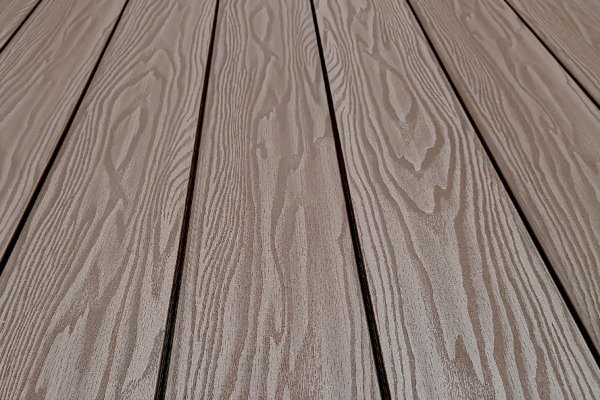 Террасная доска из ДПК Terrapol Смарт 3D Полнотелая с пазом Тик Киото купить в Москве