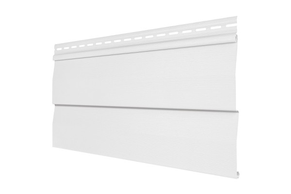 Виниловый сайдинг Tecos - корабельный брус, белый купить в Москве