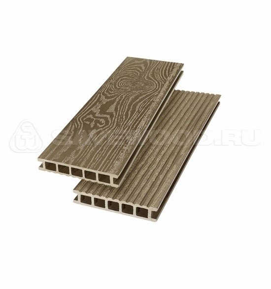 Террасная доска из ДПК SW Ornus тангенциальный распил тик купить в Москве