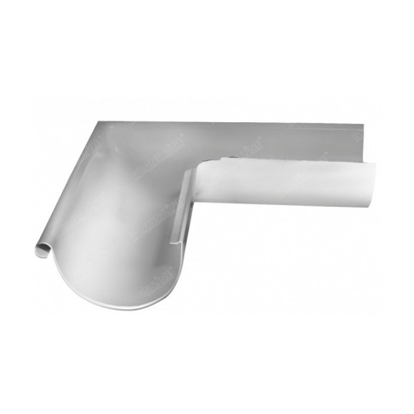 Водосток Grand Line 150x100 – Угол наружный 90° RAL 9003 купить в Москве